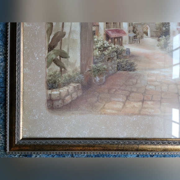 Quaint Town Vivian Flasch ART Large Italian Framed Print - Picture 4 of 10